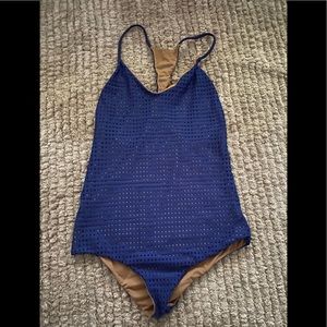 Acacia mesh one piece navy blue
